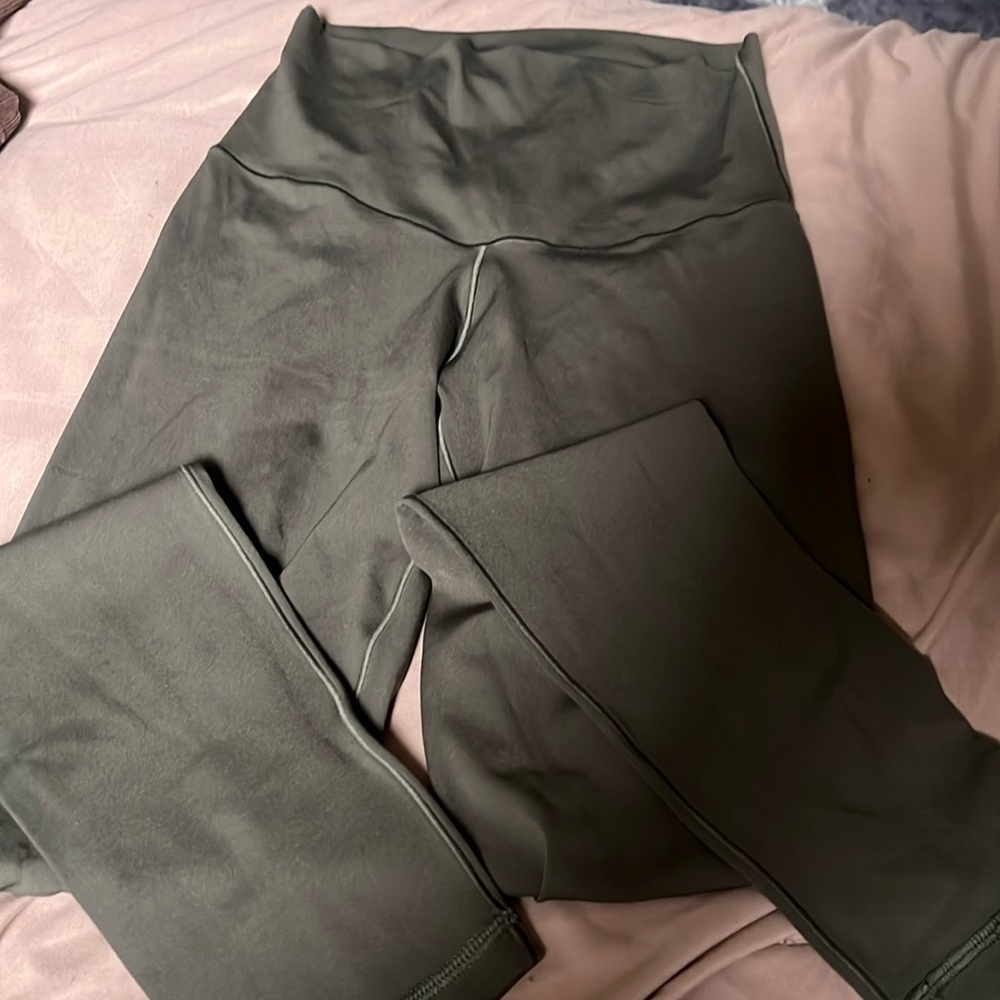 army green tight leggings